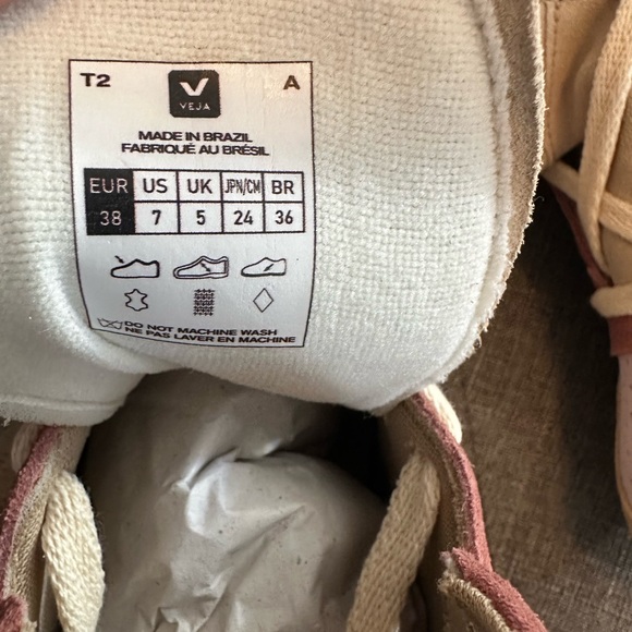 🆕Veja V-15 Suede High-Top Sneakers Size 7 - Picture 11 of 11